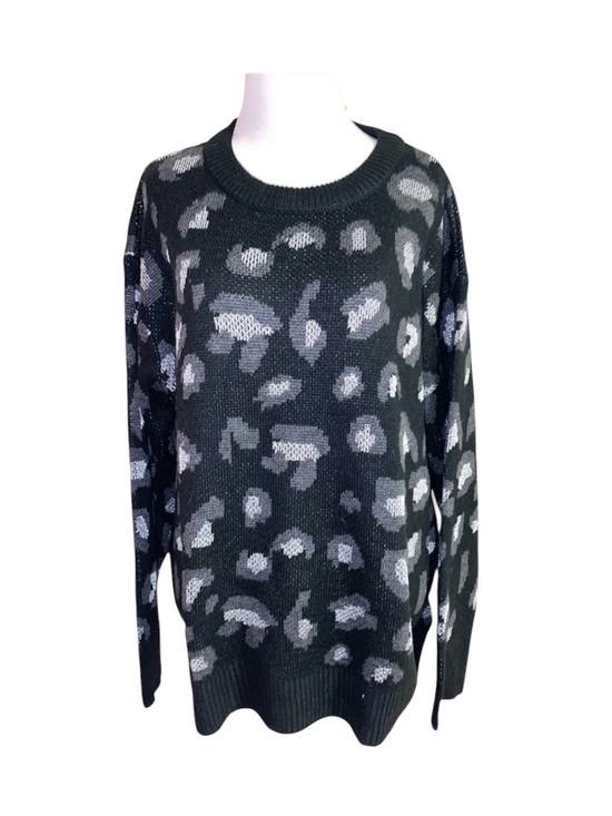 Kendall & Kylie Sweaters - Kendall and Kylie leopard black and metallic silver sweater new w tags! Size Xl